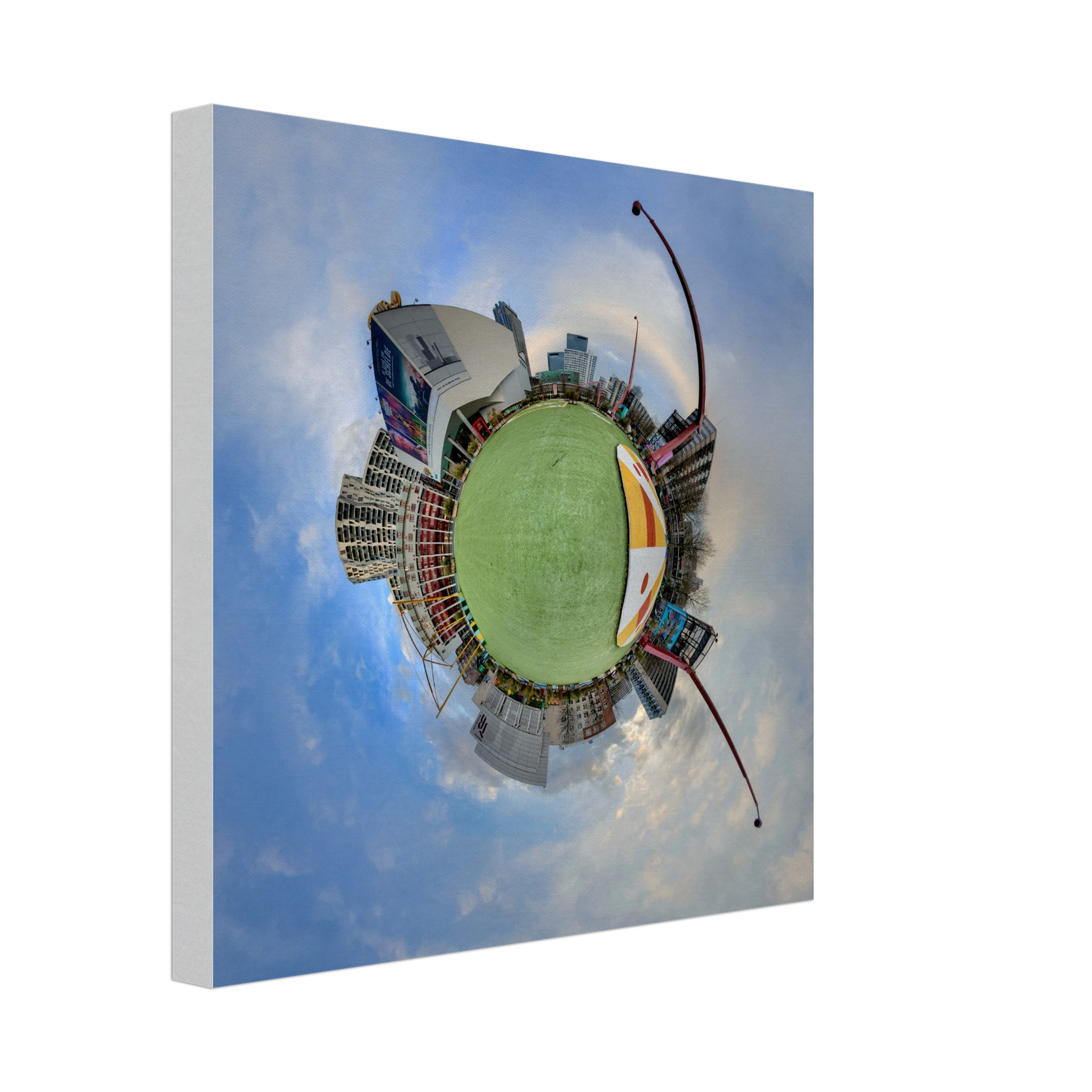 Schouwburgplein Little Planet | Canvas 30x30 cm / 12x12″