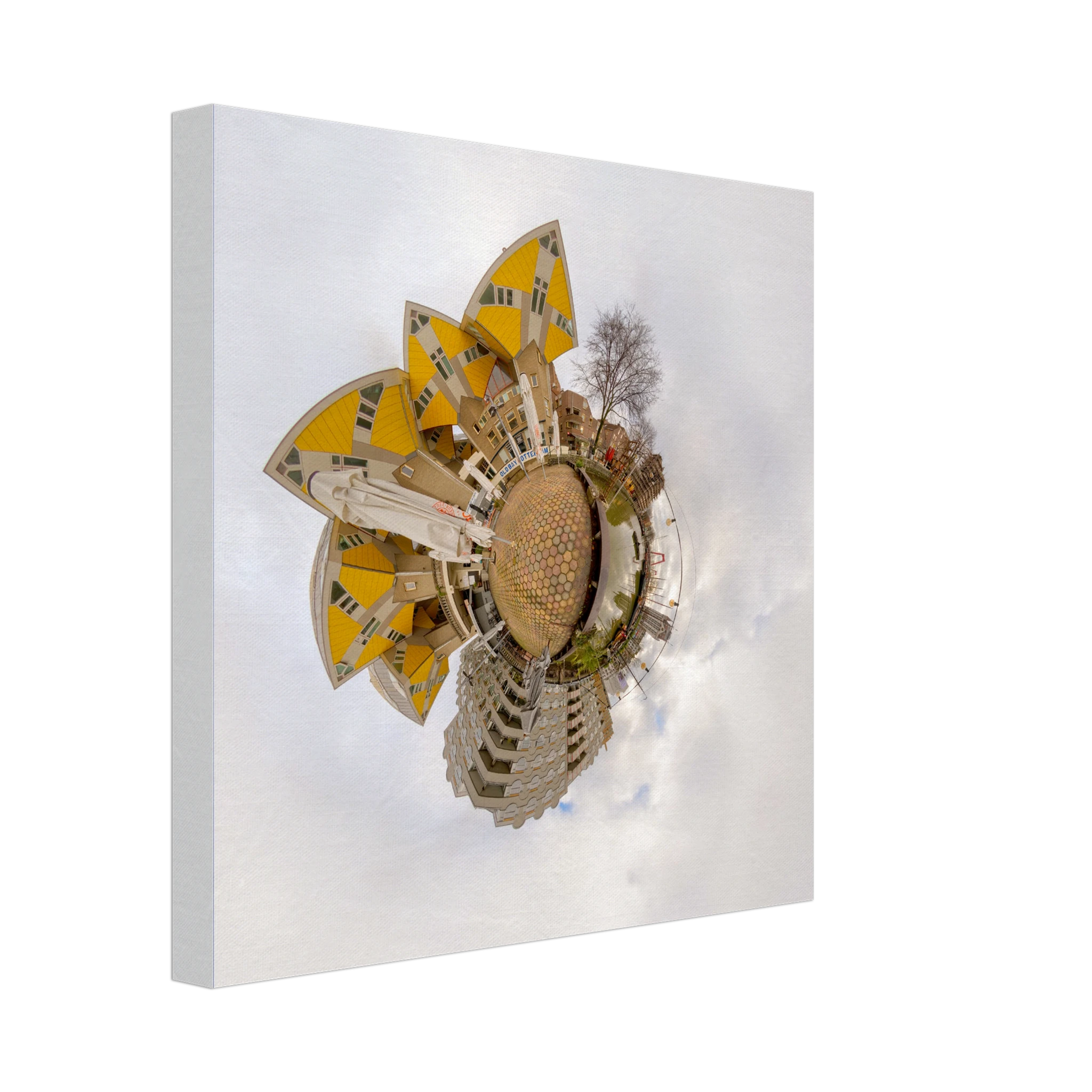 Oudehaven Little Planet | Canvas 30x30 cm / 12x12″