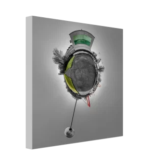 De Hef Little Planet | Canvas 30x30 cm / 12x12″