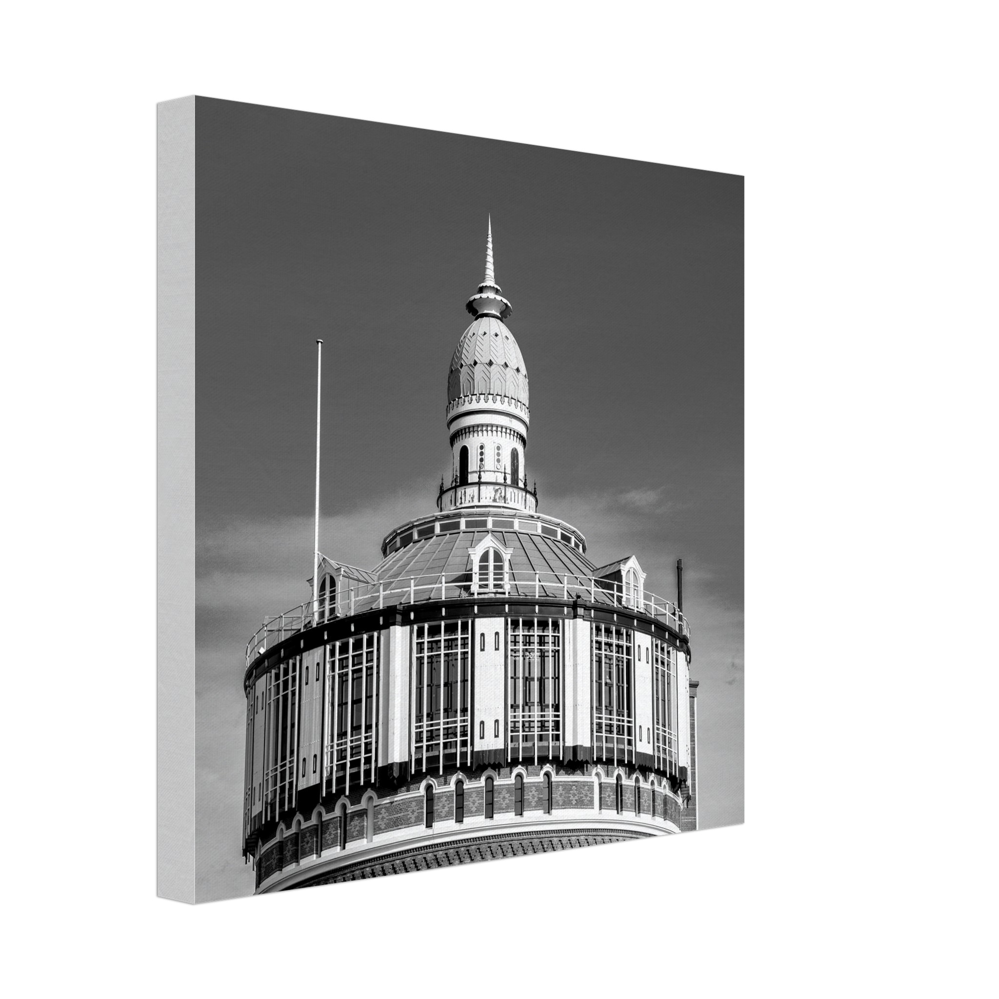 Watertoren BW | Canvas 30x30 cm / 12x12″